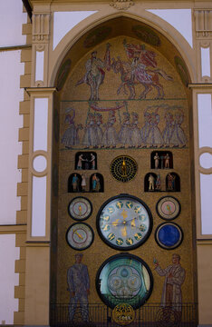 old clock in the old town olomouc