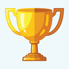 Fototapeta premium Golden Trophy Cup Award Symbol.