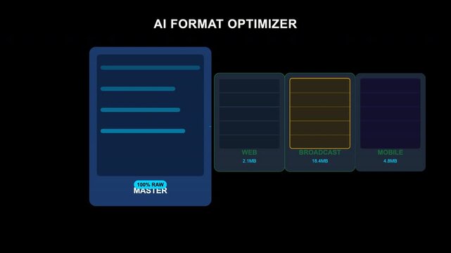 Blue interface showcasing data configuration options suitable for tech, software, analytics, and business presentations or websites. Easy customization.