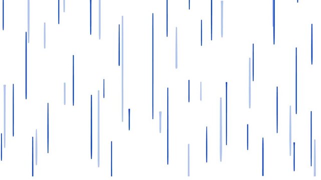 Thin vertical stripes move across the screen, simulating a downpour or rain.