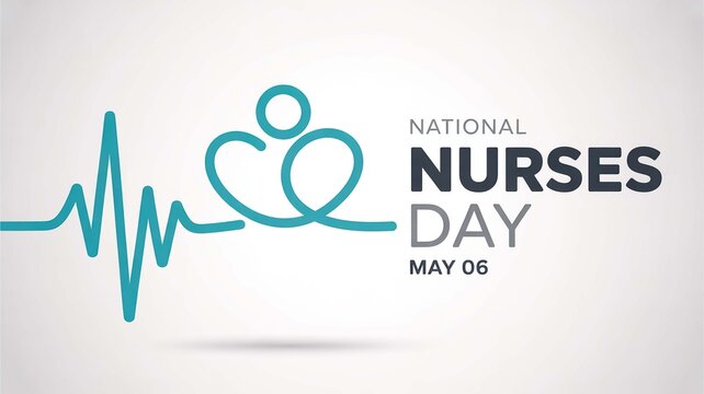 Heartfelt appreciation for dedicated healthcare professionals and the invaluable work of nurses, symbolized by a caring emblem on a special recognition day