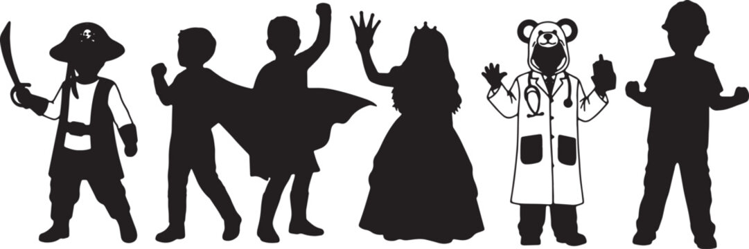Kids Playing Dress Up and Pretend