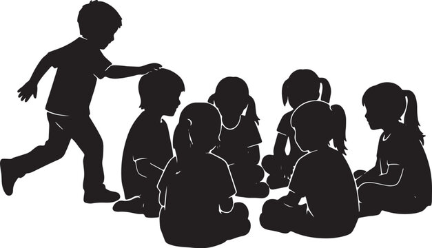 Kids Playing Duck Duck Goose