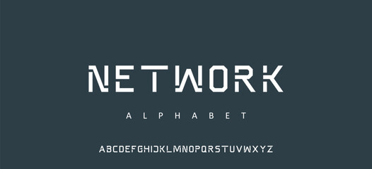 modern alphabet lowercase font. minimalist typography vector illustration design. modern alphabet font. Typography urban style fonts for sport, technology, digital, movie logo design © Nimra