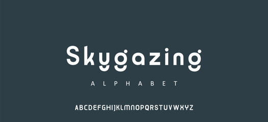 modern alphabet lowercase font. minimalist typography vector illustration design. modern alphabet font. Typography urban style fonts for sport, technology, digital, movie logo design © Nimra