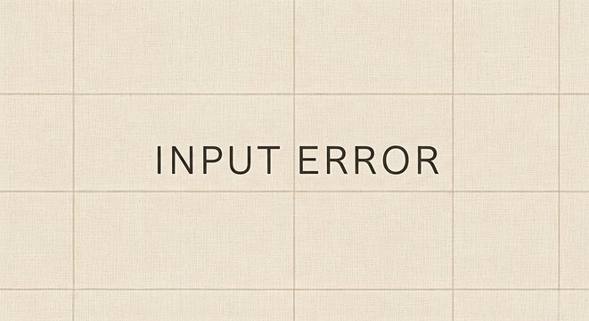 Input error text with speckled background computer technology information software notification speckled.