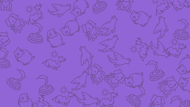 Abstract Purple Pattern Background For Video.