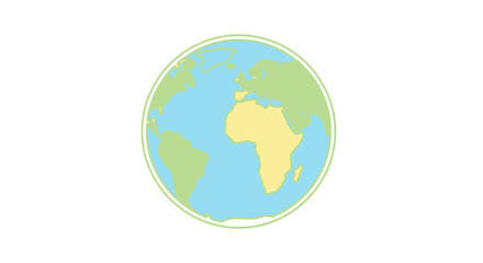 Obraz premium Globe Earth Planet World Map Africa.