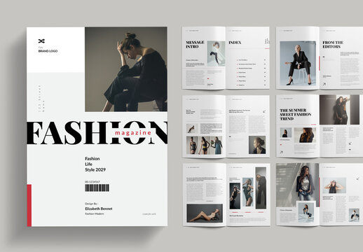 Modern Fashion Magazine Layout