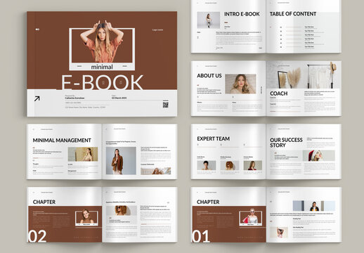 Minimal Ebook Landscape Template