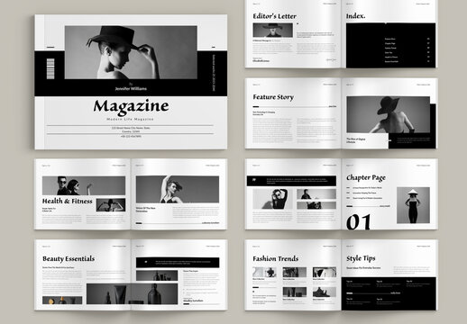 Modern Magazine Landscape Layout