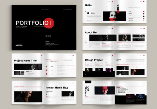 Modern Minimal Fashion Portfolio Landscape Layout