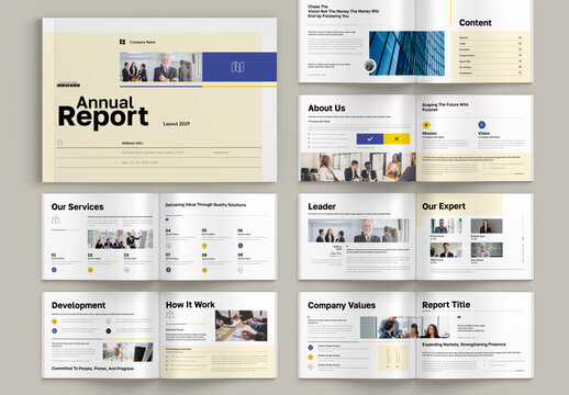 Annual Report Landscape Layout