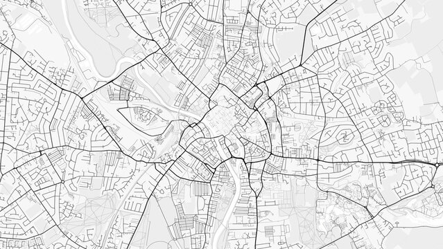York City Map. Minimalist black and white line art poster for printing, wallpaper, wall art, and map resources for home and office decor