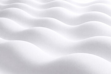 Obraz premium Luxurious white silk and satin fabric background featuring smooth liquid waves and soft textile curves in a sophisticated material design