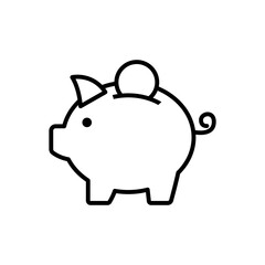 Fototapeta premium Piggy Bank Personal Savings Icon