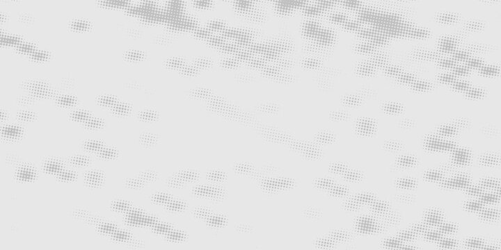 White abstract banner with blue dots pattern. Vector paper illustration.