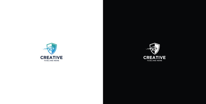 website design logo, cybersecurity services and technology