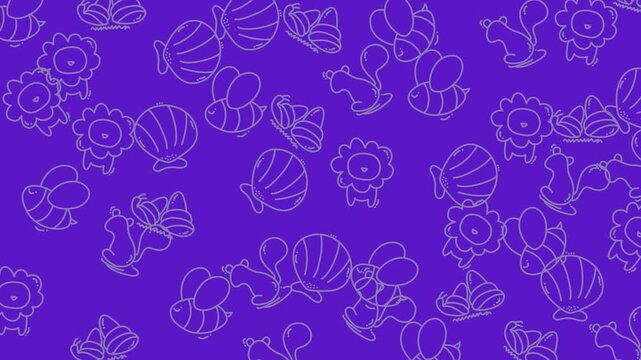 Decorative floral pattern tile video showcase.
