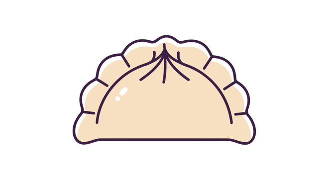 Delicious dumpling on a plate.