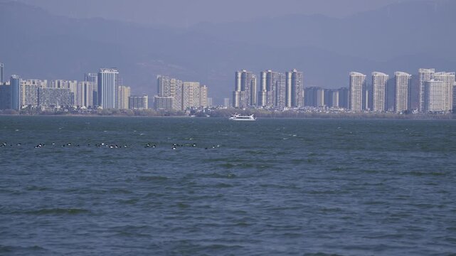 Erhai Lake in Dali, China