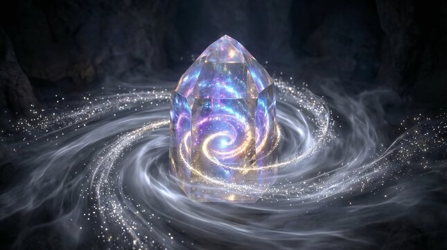 Spiritual Crystal Concept For Energy Absorption And Grounding