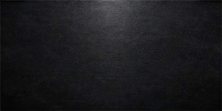 Dark grunge black chalkboard background with a textured old concrete wall pattern and vintage gray paper surface backdrop