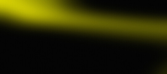 Fototapeta premium Vibrant yellow light streak on a dark background with glowing effect and shadow