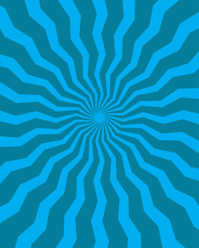 Circus background with spiral colurful rays. Vintage radial sunburst pattern with dynamic beams. Retro carnival, circus tent, summer fair or chapiteau style backdrop for posters, banners