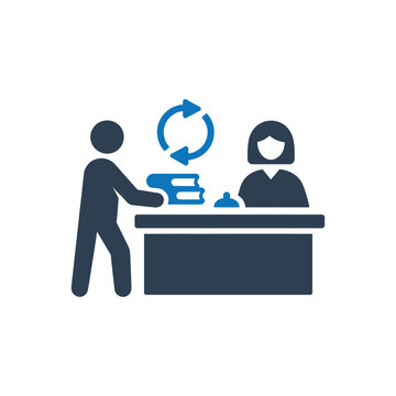 Book Return and Exchange Icon