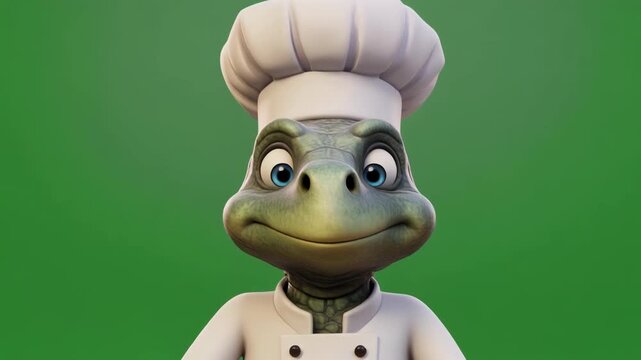 Chef Bot Chopping Fresh Vegetables in Bright Kitchen Setting