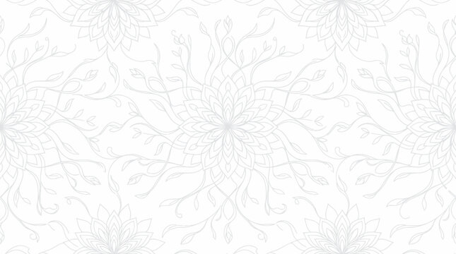 Delicate white snowflake pattern texture suitable for winter themed backgrounds and design projects.