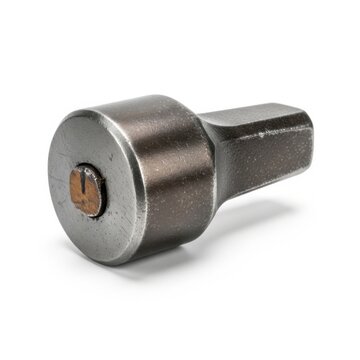 Steel hexagonal drive socket adapter with copper center pin