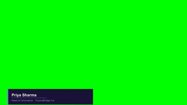 Corporate Name Lower Third - Head of Innovation Overlay