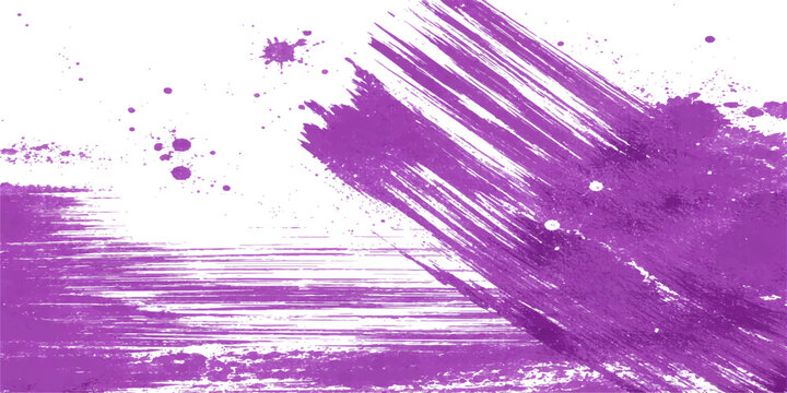 Abstract stroke of paint that captures the artistic flair and dynamism with purple color, a visual representation of energy, brushstroke.