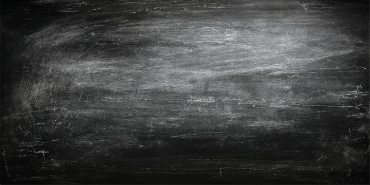 Rough vintage blackboard texture featuring a dark grunge concrete wall background with aged chalk patterns on a dirty gray stone surface