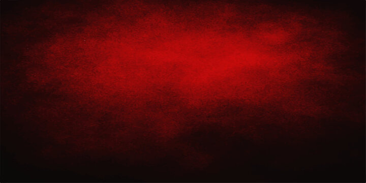 A dark red grunge background with a vintage aged paper texture and a light paint pattern on a dirty wall canvas provides a textured fire backdrop with copy space for art design