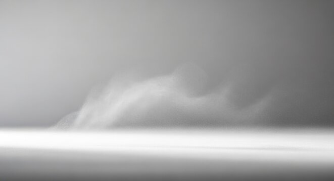 A white, smooth, and reflective surface with a subtle, blurred, and abstract pattern of white and gray colors, creating a sense of depth and dimension.