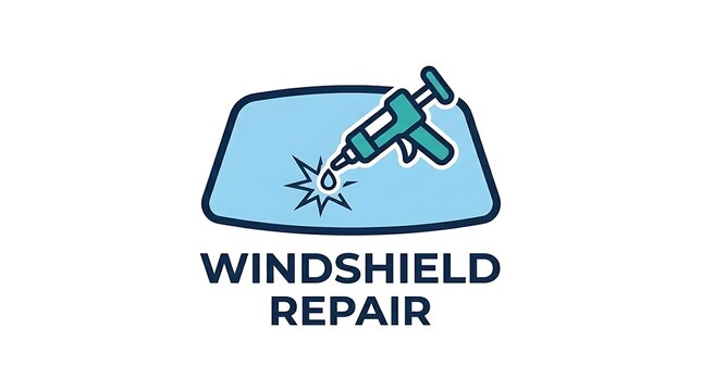 Windshield repair service logo graphic.