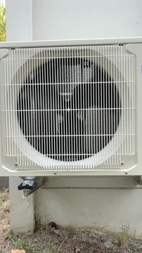 Air conditioner compressor outdoor unit installed outside the house