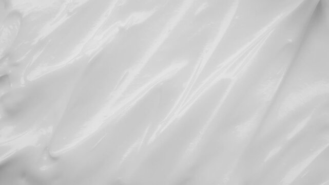 White lotion beauty skincare cream texture cosmetic product background stop motion