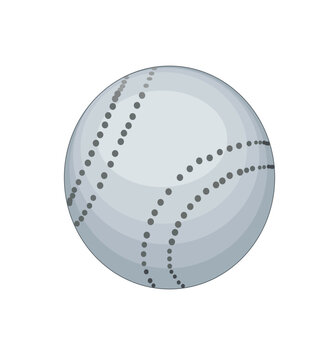 One Cricket boll in design and White Colour Background in design 