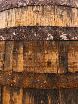 Rustic Oak Barrel
