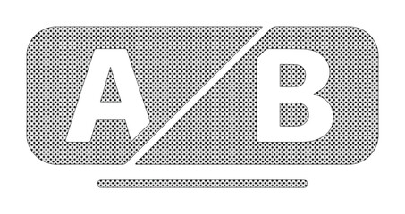 A/B testing vector icon, split test symbol, comparison experiment graphic, marketing optimization element, user experience design asset © Joe