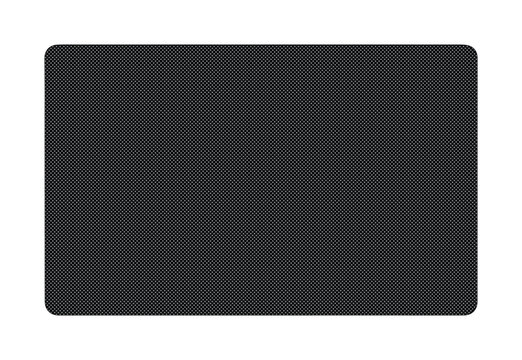 Alfombrilla de rat&oacute;n rectangular negra, accesorio de escritorio minimalista, base antideslizante para oficina y hogar, vector de dise&ntilde;o plano