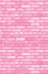 Fototapeta premium Abstract background of a pink brick wall with distressed weathered texture and realistic masonry