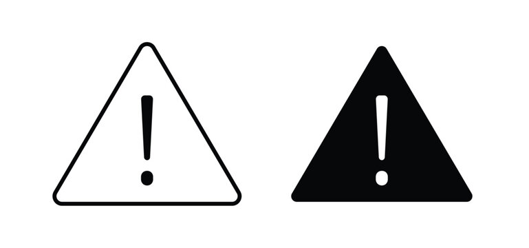 attention sign editable stroke outline vectors. EPS10