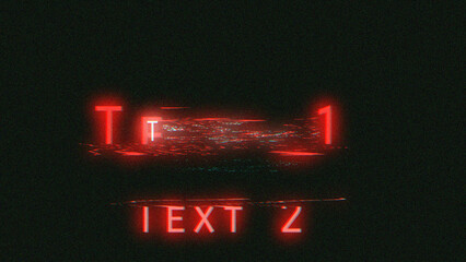 Fast Glitch Text Intro Title with Energetic Digital Distortion