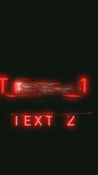 Vertical Fast Glitch Animated Text Title for Reels and Stories
