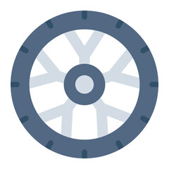 Obraz premium tire flat icon. rubber wheel. road grip. vehicle transport.